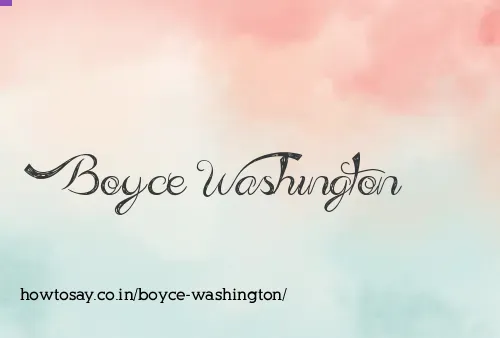 Boyce Washington