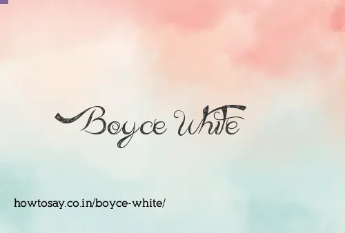 Boyce White