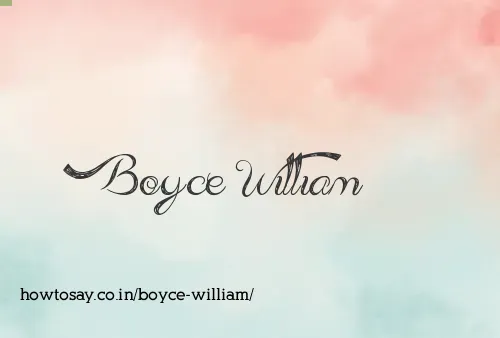 Boyce William