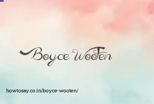 Boyce Wooten