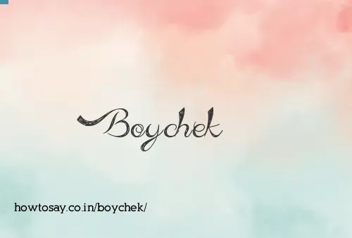 Boychek
