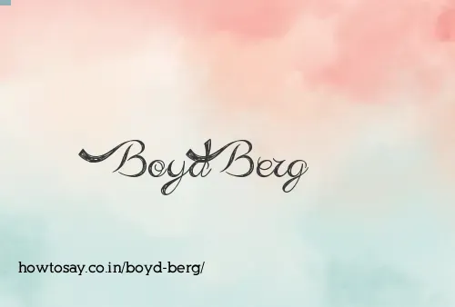 Boyd Berg