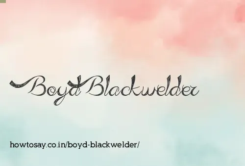 Boyd Blackwelder