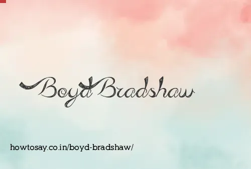 Boyd Bradshaw