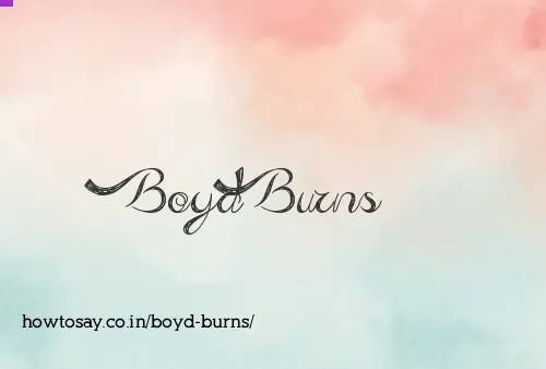 Boyd Burns
