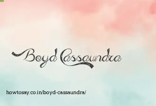 Boyd Cassaundra