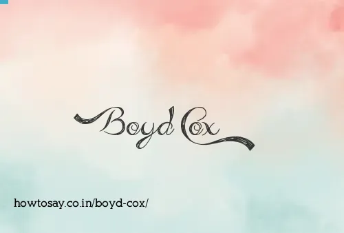 Boyd Cox