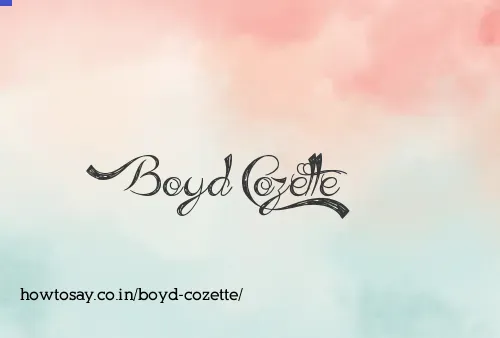Boyd Cozette