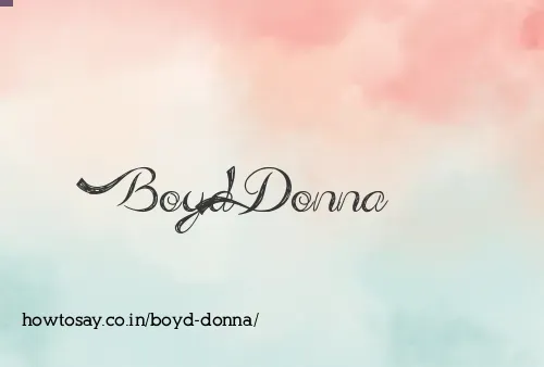 Boyd Donna