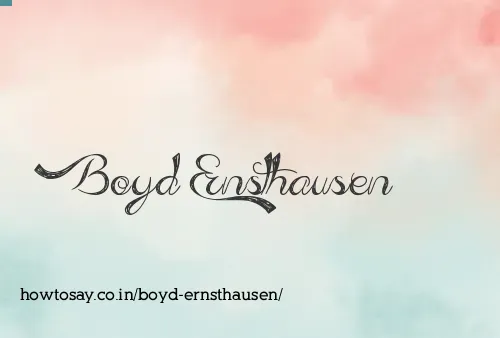 Boyd Ernsthausen