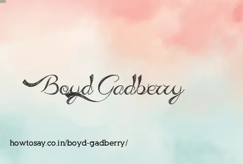 Boyd Gadberry