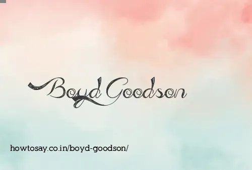 Boyd Goodson