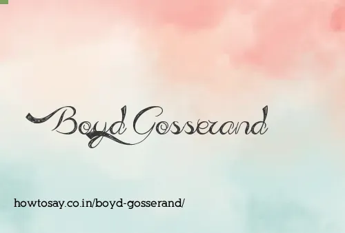 Boyd Gosserand