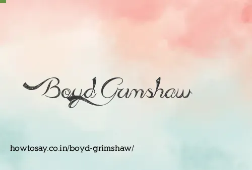 Boyd Grimshaw