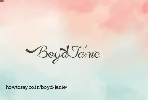 Boyd Janie