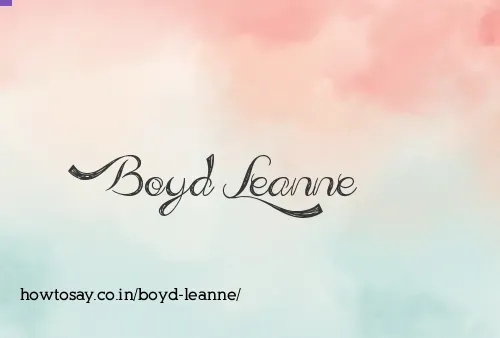 Boyd Leanne