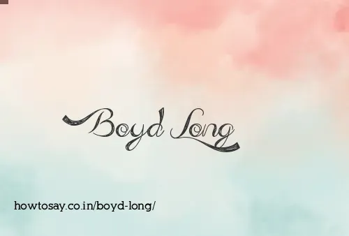 Boyd Long