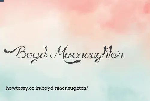 Boyd Macnaughton
