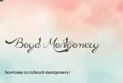Boyd Montgomery