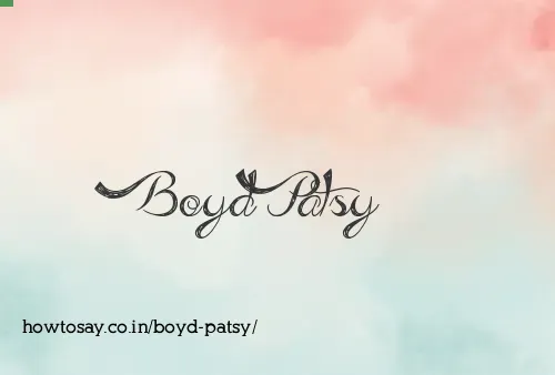 Boyd Patsy
