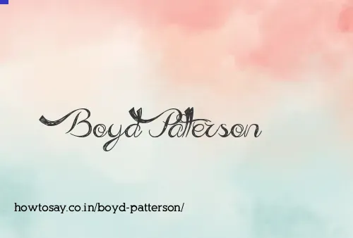 Boyd Patterson