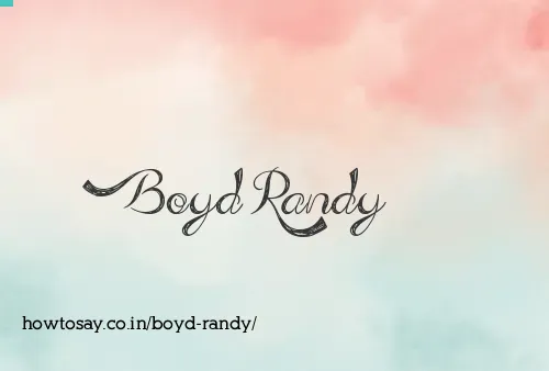 Boyd Randy