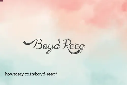 Boyd Reeg