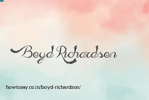 Boyd Richardson