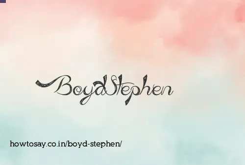 Boyd Stephen