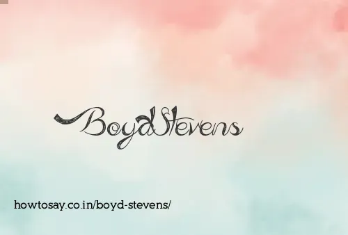 Boyd Stevens