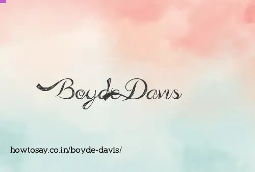 Boyde Davis