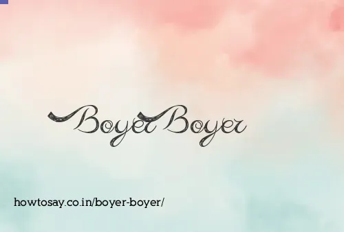 Boyer Boyer