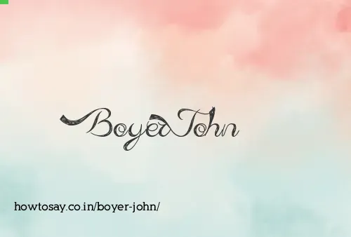 Boyer John