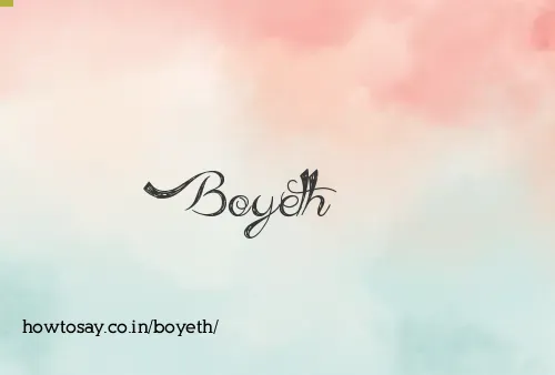 Boyeth