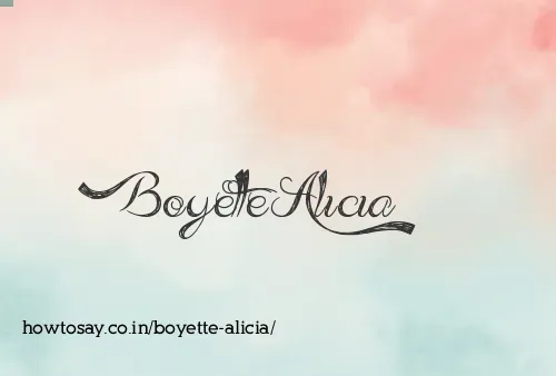 Boyette Alicia