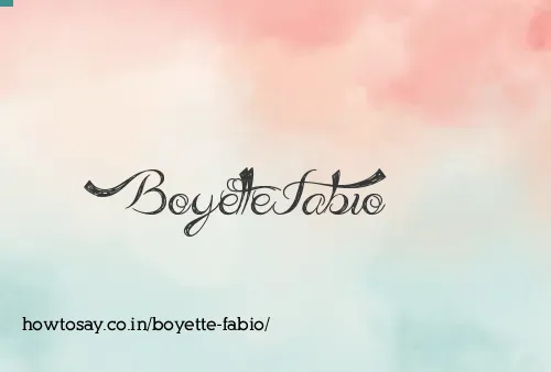 Boyette Fabio