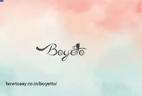Boyetto