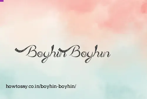 Boyhin Boyhin