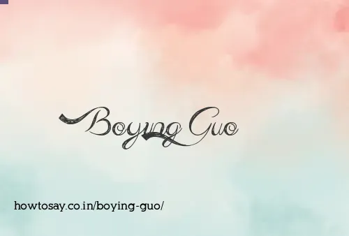 Boying Guo