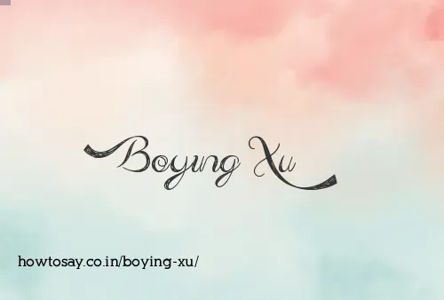 Boying Xu