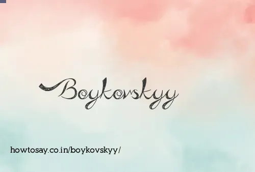 Boykovskyy