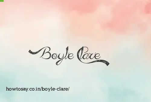 Boyle Clare