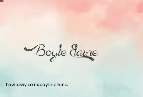 Boyle Elaine