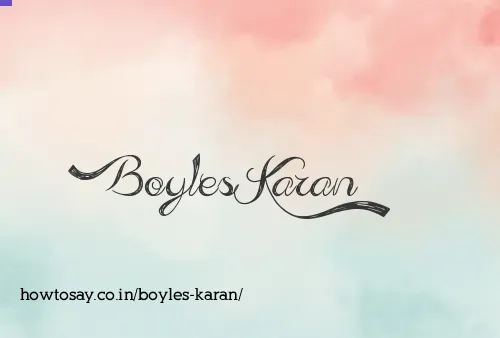 Boyles Karan