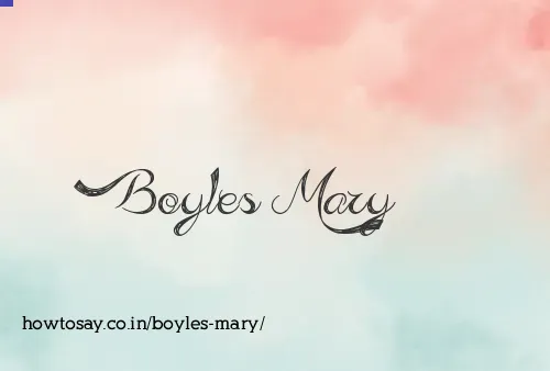 Boyles Mary