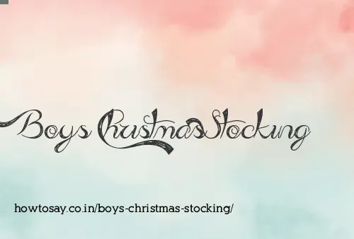 Boys Christmas Stocking