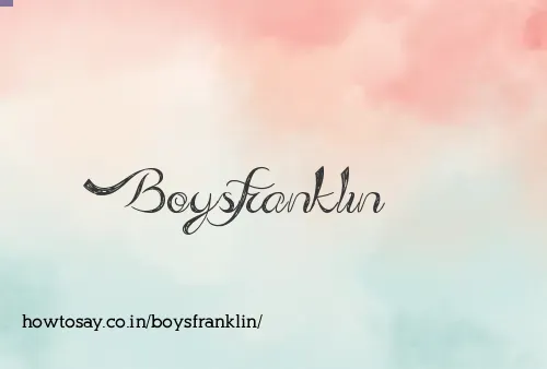 Boysfranklin