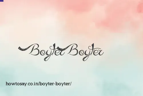 Boyter Boyter