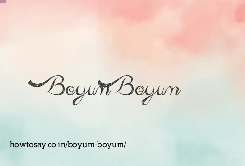 Boyum Boyum