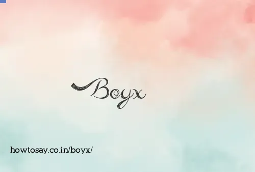 Boyx